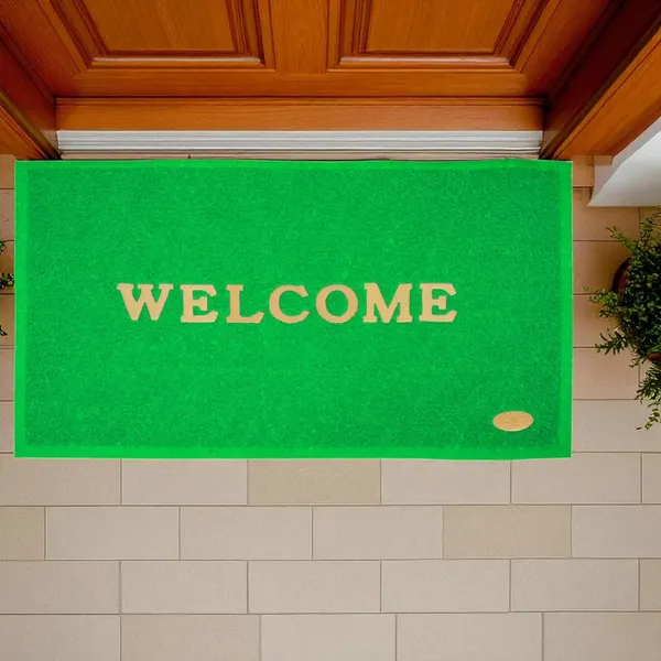 Pack_of_1_Green_Welcome_Doormat_Anti_Slip_Soft_Pvc__Multipurpose_Swimming_Pool_Mat_For_Indoor_Outdoor_Home_Office_Entrance_(60X40Cm)