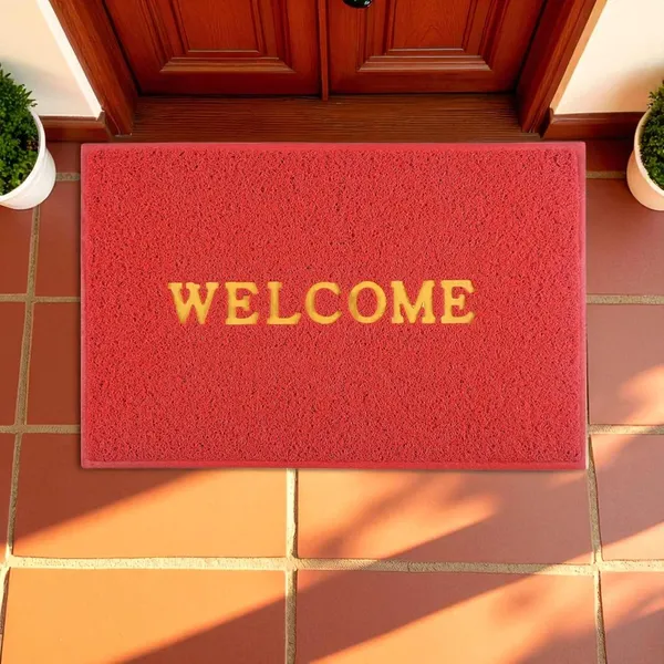 Pack_of_1_Red_Welcome_Doormat_Anti_Slip_Soft_Pvc__Multipurpose_Swimming_Pool_Mat_For_Indoor_Outdoor_Home_Office_Entrance_(60X40Cm)