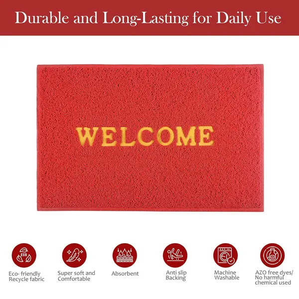 Pack_of_1_Red_Welcome_Doormat_Anti_Slip_Soft_Pvc__Multipurpose_Swimming_Pool_Mat_For_Indoor_Outdoor_Home_Office_Entrance_(60X40Cm)
