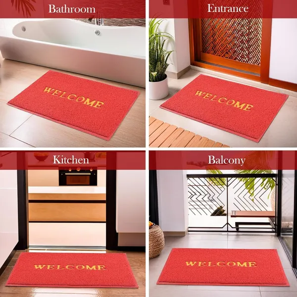 Pack_of_1_Red_Welcome_Doormat_Anti_Slip_Soft_Pvc__Multipurpose_Swimming_Pool_Mat_For_Indoor_Outdoor_Home_Office_Entrance_(60X40Cm)