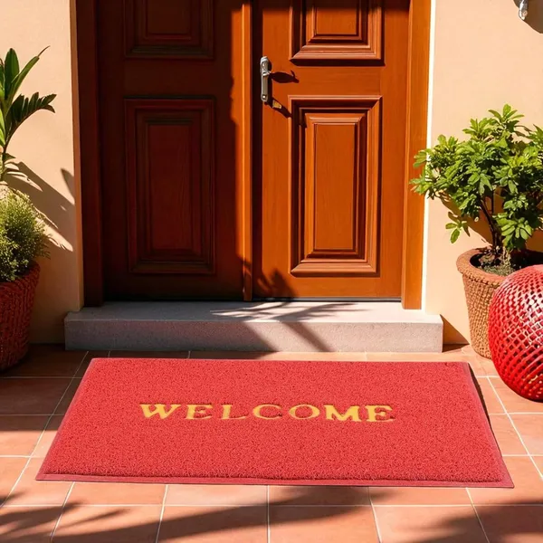 Pack_of_1_Red_Welcome_Doormat_Anti_Slip_Soft_Pvc__Multipurpose_Swimming_Pool_Mat_For_Indoor_Outdoor_Home_Office_Entrance_(60X40Cm)