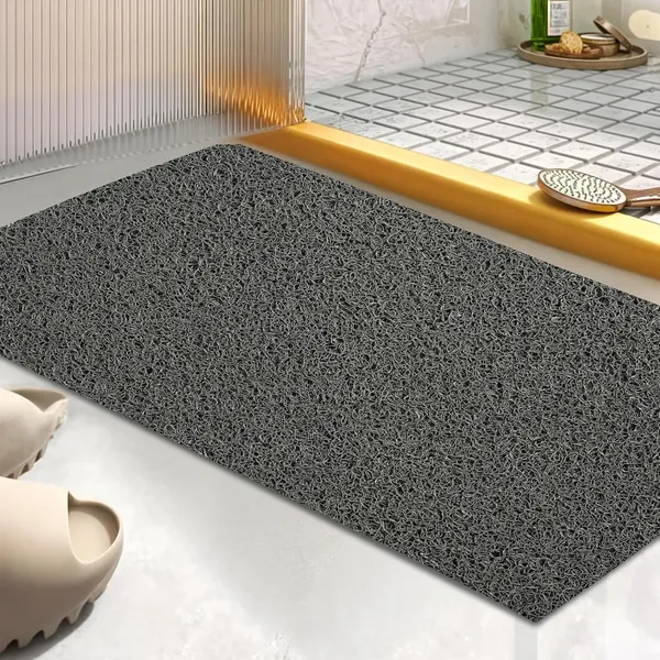 Pack_of_1_Grey_Pvc_Soft_Cushion_Noodle_Rectangular_Mat_Multipurpose_Doormat_Bathroom_For_Indoor/Outdoor_Home_Office_(60X40_Cm)