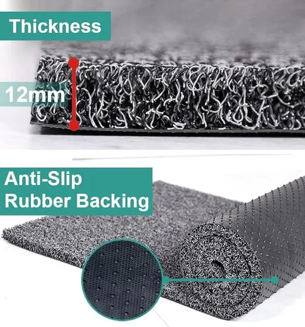 Pack_of_1_Grey_Pvc_Soft_Cushion_Noodle_Rectangular_Mat_Multipurpose_Doormat_Bathroom_For_Indoor/Outdoor_Home_Office_(60X40_Cm)