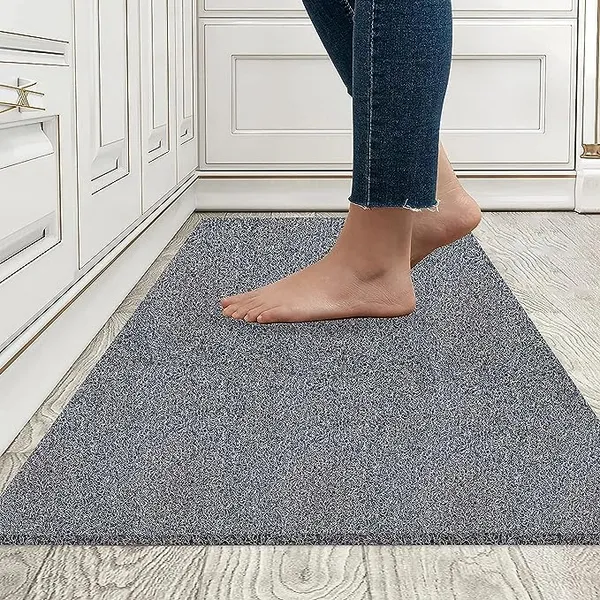 Pack_of_1_Grey_Pvc_Soft_Cushion_Noodle_Rectangular_Mat_Multipurpose_Doormat_Bathroom_For_Indoor/Outdoor_Home_Office_(60X40_Cm)