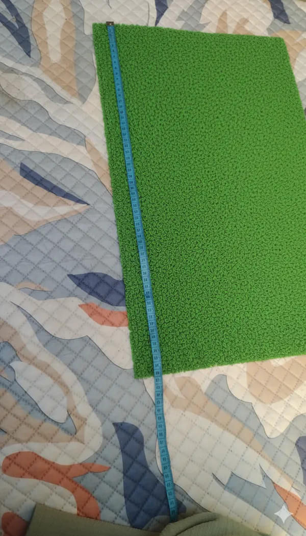 Pack_of_1_Green_Pvc_Soft_Cushion_Noodle_Rectangular_Mat_Multipurpose_Doormat_Bathroom_For_Indoor/Outdoor_Home_Office_(60X40Cm)