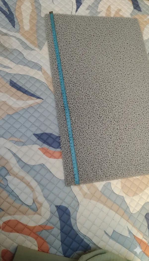 Pack_of_1_Grey_Pvc_Soft_Cushion_Noodle_Rectangular_Mat_Multipurpose_Doormat_Bathroom_For_Indoor/Outdoor_Home_Office_(60X40_Cm)