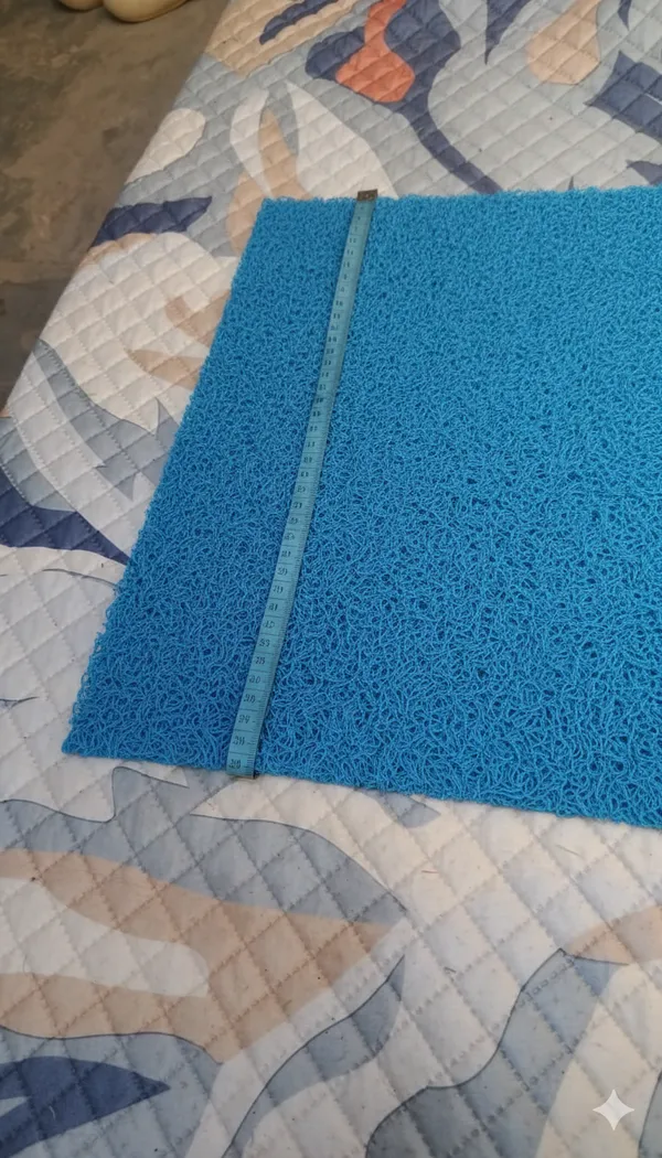 Pack_of_1_Blue_Pvc_Soft_Cushion_Noodle_Rectangular_Mat__Multipurpose_Doormat_Bathroom_For_Indoor/Outdoor_Home_Office_(60X40_Cm)