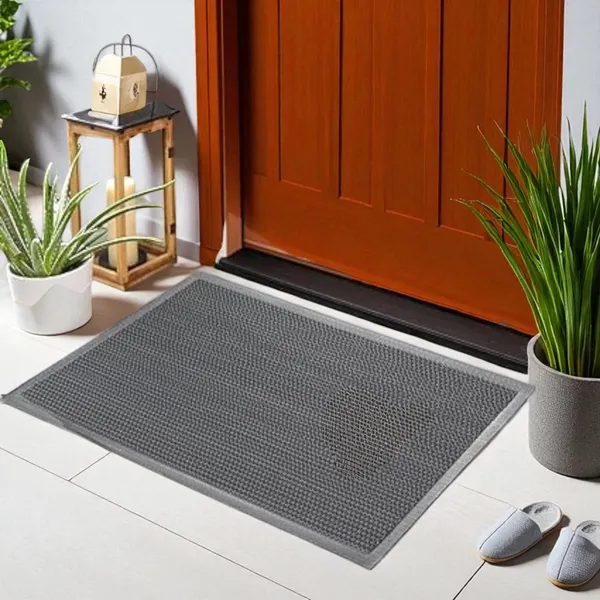 Pack_of_1_Grey_Rubber_Anti_Skid_Multipurpose_Doormat_Bathroom_Rain_Swimming_Pool_Waterproof_For_Indoor/Outdoor_Home_Office_Entrance_(60*40Cm)