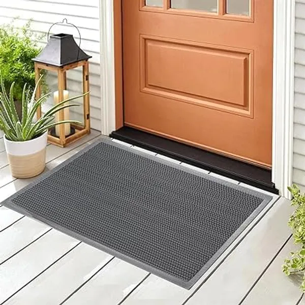 Pack_of_1_Grey_Rubber_Anti_Skid_Multipurpose_Doormat_Bathroom_Rain_Swimming_Pool_Waterproof_For_Indoor/Outdoor_Home_Office_Entrance_(60*40Cm)