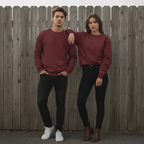 Maroon_320_GSM_Regular_Fit_Round_Neck_Winterwear_Sweatshirt