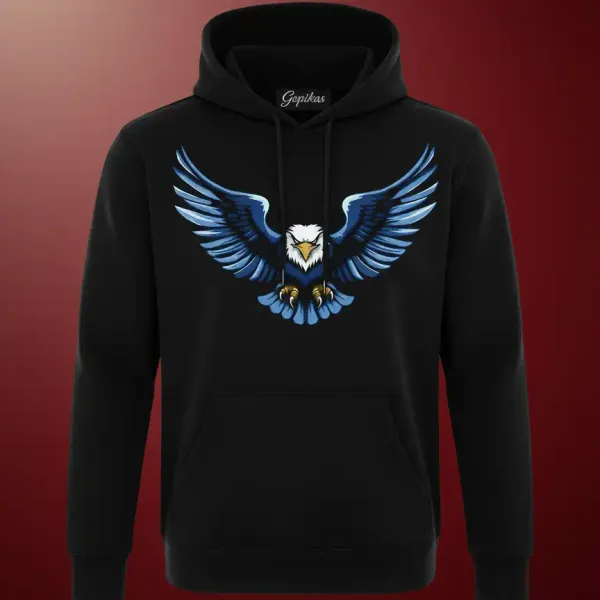 Black_Eagle_Print_Regular_Fit_Round_Neck_Winterwear_Hoodie