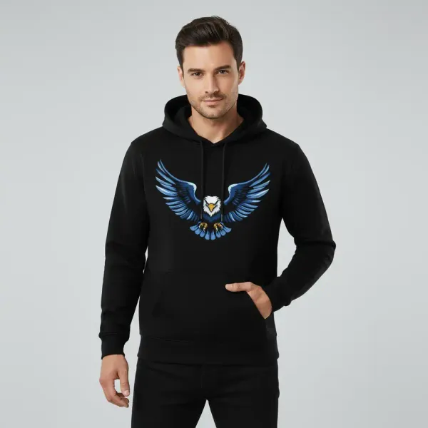 Black_Eagle_Print_Regular_Fit_Round_Neck_Winterwear_Hoodie