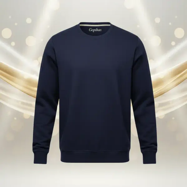 Navy_Blue_320_GSM_Regular_Fit_Round_Neck_Winterwear_Sweatshirt