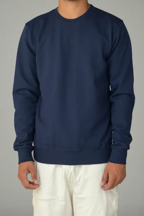 Navy_Blue_320_GSM_Regular_Fit_Round_Neck_Winterwear_Sweatshirt