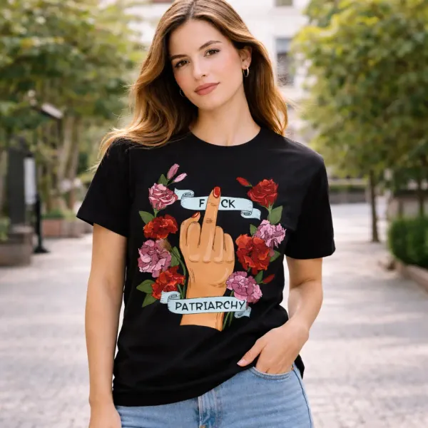 Patriarchy_Floral_Black