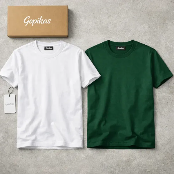 White_And_Green_Tshirts_Combo
