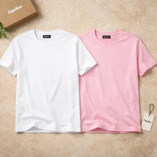 White_And_Pink_Tshirts_Combo