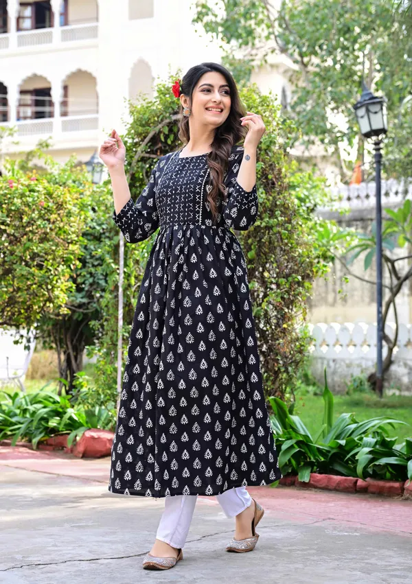 Black_Printed_Anarkali_Kurta_For_Women