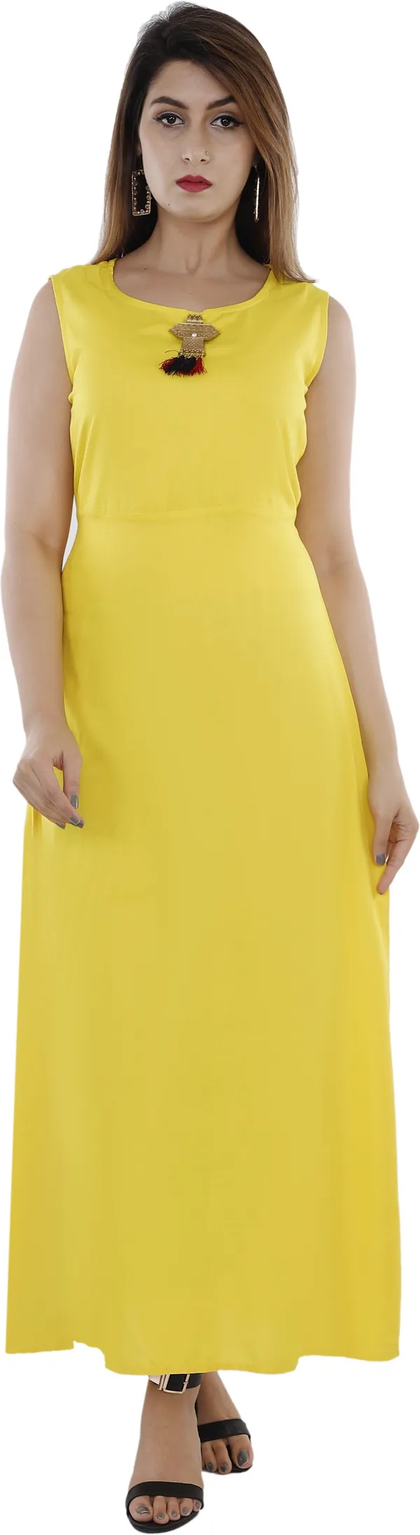 Yellow_Solid_A-Line_Kurta_For_Women