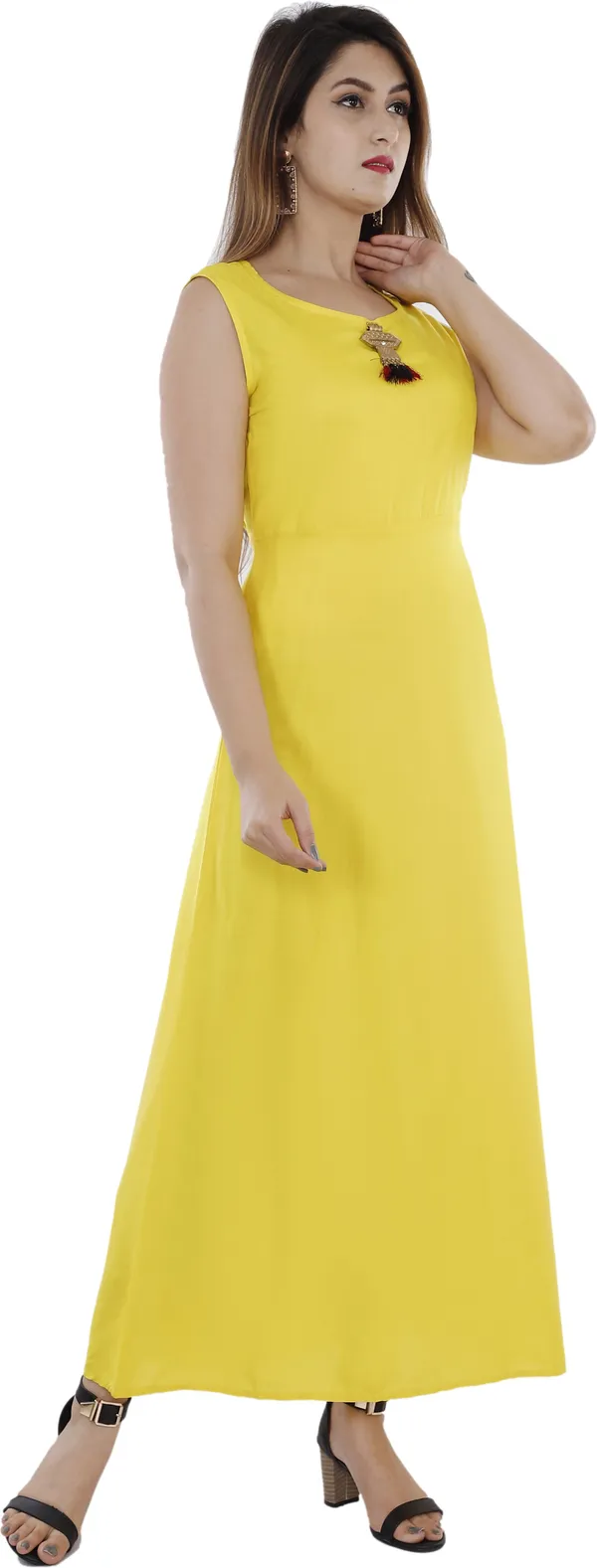 Yellow_Solid_A-Line_Kurta_For_Women