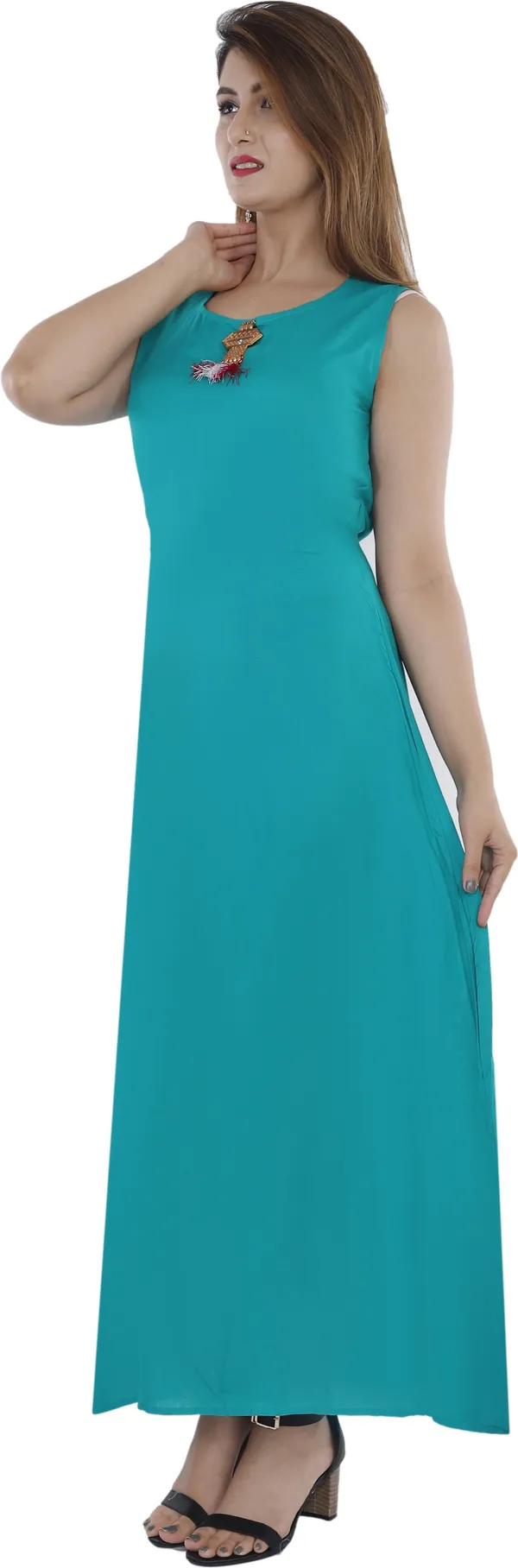 Light_Blue_Solid_A-Line_Kurta_For_Women