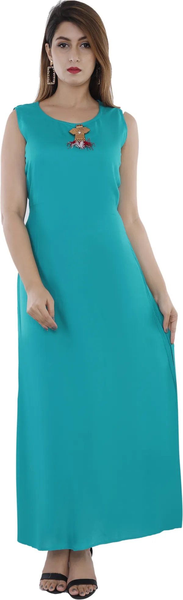 Light_Blue_Solid_A-Line_Kurta_For_Women