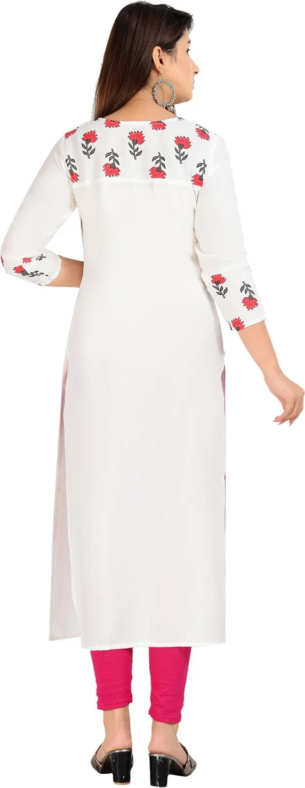 White_Solid_Straight_Kurta_For_Women