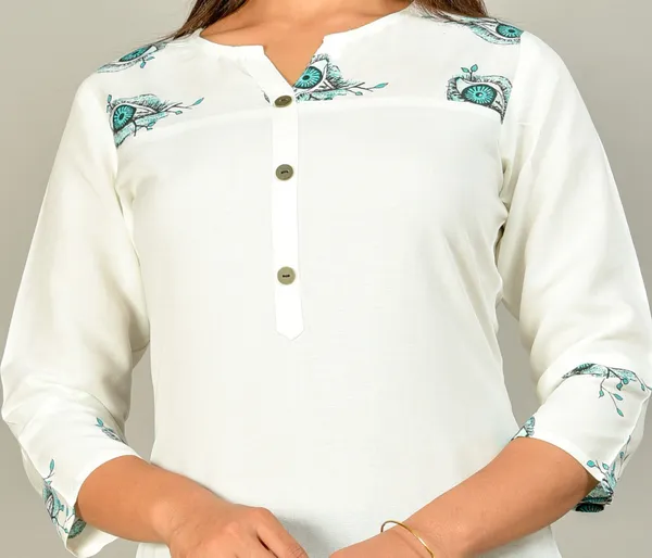 White_Printed_Straight_Kurta_For_Women