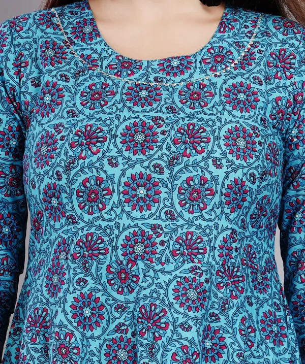 Blue_Printed_Anarkali_Kurta_For_Women
