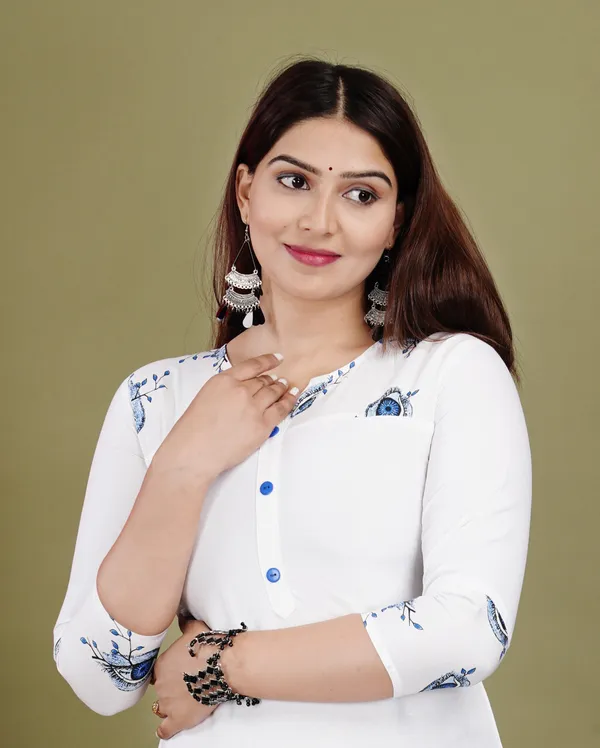White_Printed_Straight_Kurta_For_Women