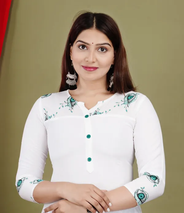 White_Printed_Straight_Kurta_For_Women