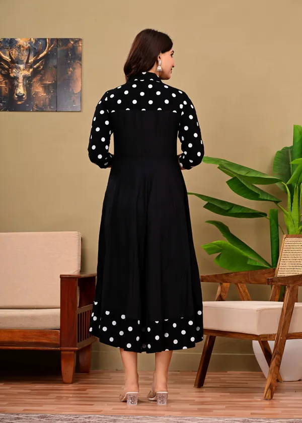 Black_Polka_Print_Anarkali_Kurta_For_Women
