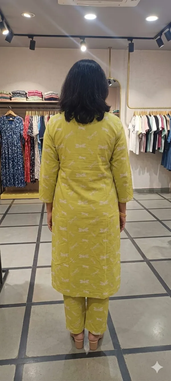 Yellow_Printed_Kurta_Set_with_Matching_Pants_-_Traditional_Ethnic_Wear