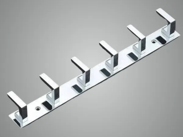 COSSIMO_Silver_Premium_L-Point_Stainless_Steel_6_Pin_Cloth_Hanger_Wall_Mount(Pack_Of_1)
