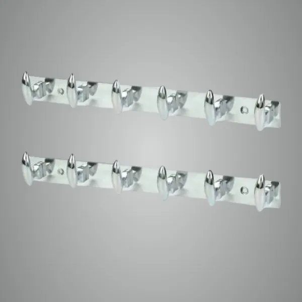COSSIMO_Silver_Premium_Bullet-Hanger_Stainless_Steel_6_Pin_Cloth_Hanger_Wall_Mount(Pack_Of_1)