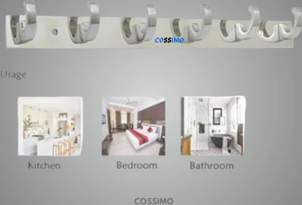 COSSIMO_Silver_C-Hook_Hanger_Stainless_Steel_6_Pin_Cloth_Hanger_Wall_Mounted_(Set_Of_2)