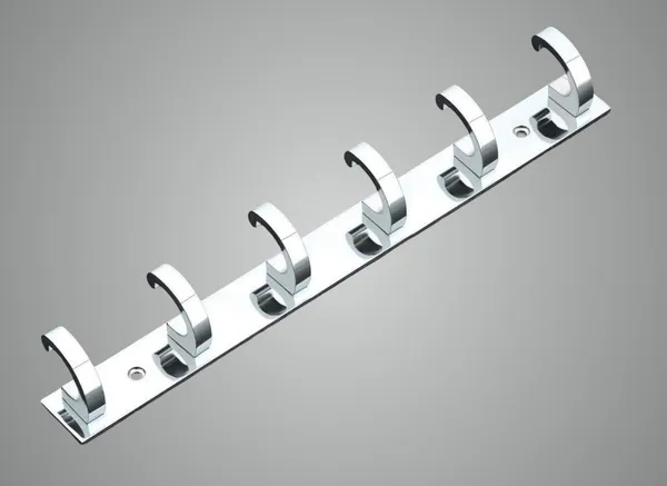 COSSIMO_Silver_C-Point_Hanger_Stainless_Steel_6_Pin_Cloth_Hanger_Wall_Mounted_(Pack_Of_1)