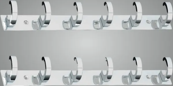 COSSIMO_Silver_C-Point_Hanger_Stainless_Steel_6_Pin_Cloth_Hanger_Wall_Mounted_(Pack_Of_2)