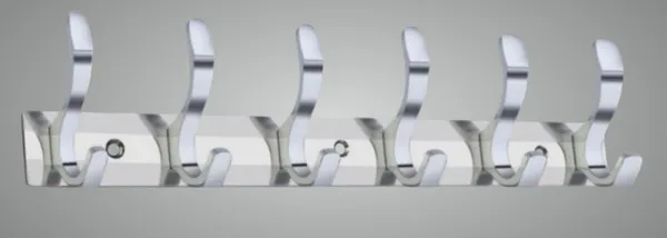 COSSIMO_Silver_Duck_Hanger_Stainless_Steel_6_Pin_Cloth_Hanger_Wall_Mounted_(Set_Of_1)