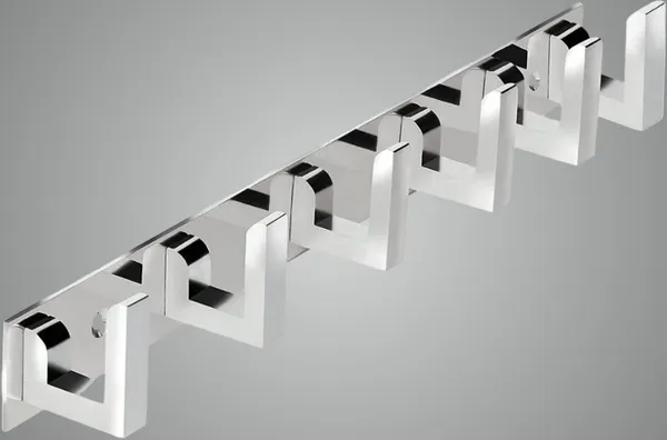 COSSIMO_Silver_L-Hook_Hanger_Stainless_Steel_6_Pin_Cloth_Hanger_Wall_Mounted_(Set_Of_1)