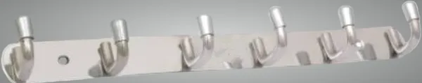 COSSIMO_Silver_L-Point_Hanger_Stainless_Steel_6_Pin_Cloth_Hanger_Wall_Mounted_(Pack_Of_1)