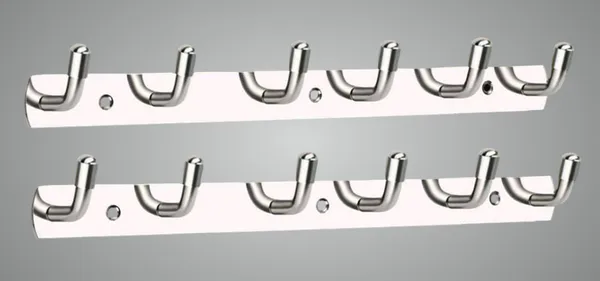 COSSIMO_Silver_L-Point_Hanger_Stainless_Steel_6_Pin_Cloth_Hanger_Wall_Mounted_(Set_Of_2)