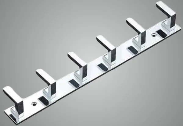 COSSIMO_Silver_Premium_L-Hanger_Stainless_Steel_6_Pin_Cloth_Hanger_Wall_Mounted_(Pack_Of_1)