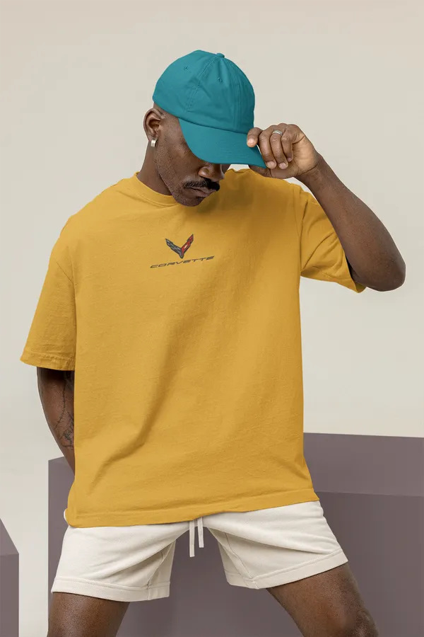 Mustard_Corvette_C6_Z06_Oversized_T-Shirt_Premium_French_Terry_Cotton_240_GSM_For_Unisex