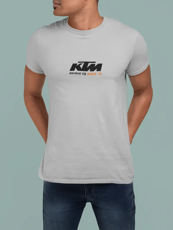 Grey_KTM_Rc8_C_Track_Ready_Regular_Fit_160_GSM_T-Shirt_For_Unisex