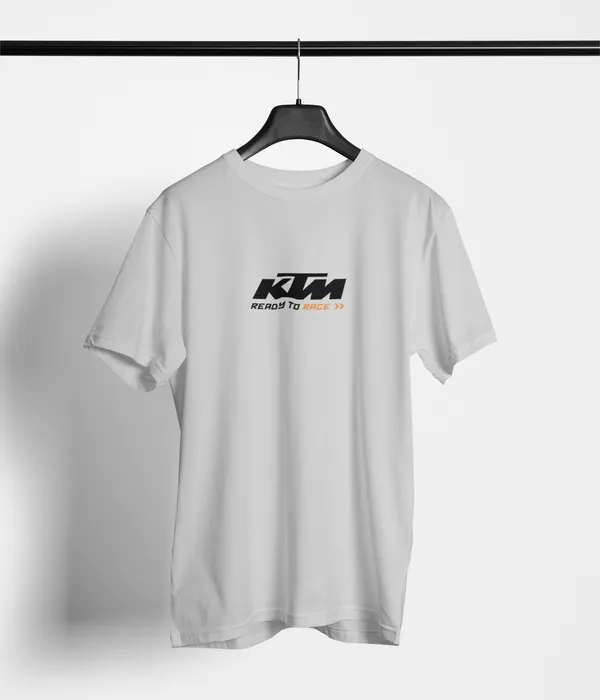 Grey_KTM_Rc8_C_Track_Ready_Regular_Fit_160_GSM_T-Shirt_For_Unisex