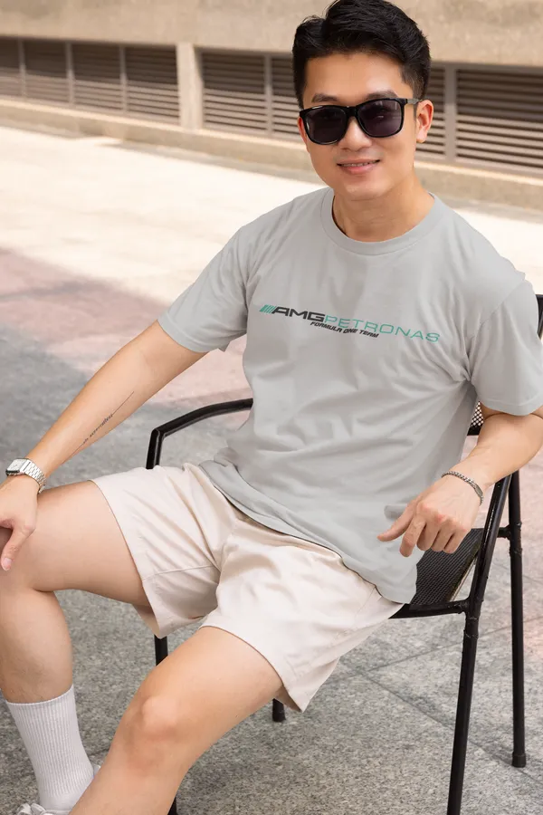 AMG_PETRONAS_Formula_One_Team_Graphic_Tee_-_Premium_Grey_Regular_Fit_T-Shirt