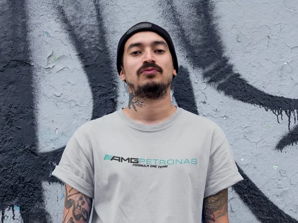 AMG_PETRONAS_Formula_One_Team_Graphic_Tee_-_Premium_Grey_Regular_Fit_T-Shirt