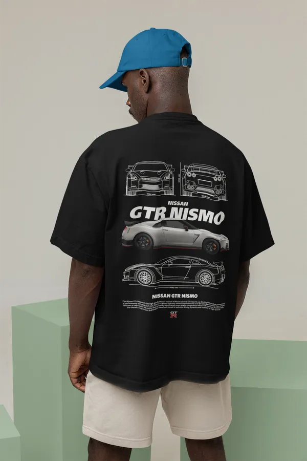 Black_Nissan_GTR_Nismo_Oversized_T-Shirt_Premium_French_Terry_Cotton_240_GSM_For_Unisex