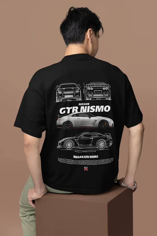 Black_Nissan_GTR_Nismo_Oversized_T-Shirt_Premium_French_Terry_Cotton_240_GSM_For_Unisex
